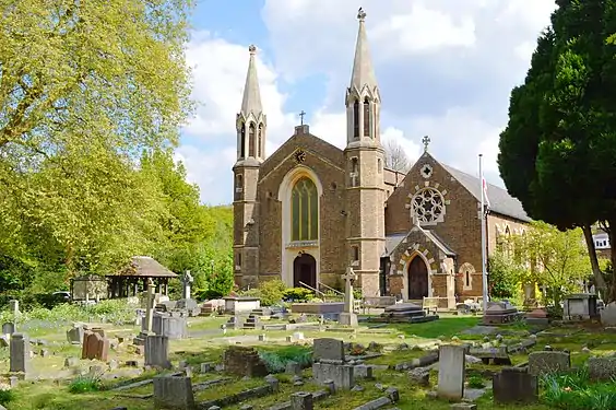 View from the cemetery