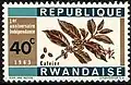 Independence commemorative stamps issued in Rwanda. (1963)