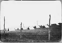 A tent quarantine camp at Fort Lytton in 1919