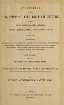 Statistics of the Colonies of the British Empire