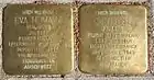 Stolpersteine für Eva Heimann und Erich Ochs