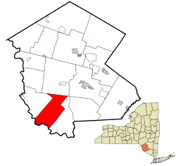 Location of Town of
Highland