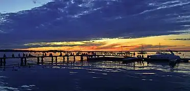 Summer solstice sunset from the Terrace, 2015