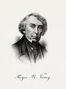 TANEY, Roger B-Treasury (BEP engraved portrait)