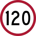 Speed limit (120&nbsp;km/h)