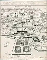 United States cartography cartoon