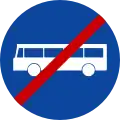 Ρ-68End of exclusive bus or trolleybus crossing