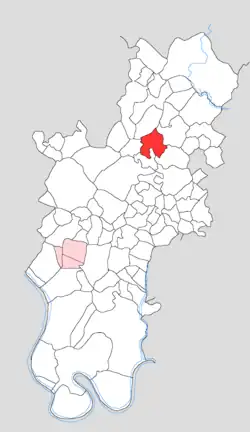 Map showing Nagla Sikandar in Tundla block