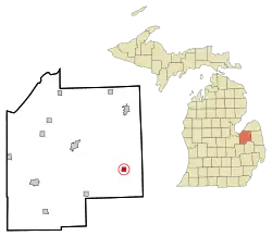 Location of Kingston, Michigan