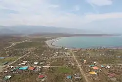 Aerial view of Divilacan after Super Typhoon Megi (PAGASA name: Juan)