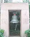 A bell from USS&nbsp;California is on display at the California State Capitol Museum.