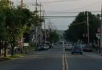 US Routes 6 and 209 as they pass through Matamoras.