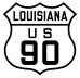 U.S. Highway 90 marker