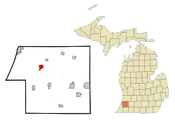Location of Bangor, Michigan