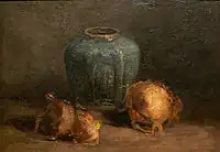 Still Life with Ginger Jar and Onions, 1885, The McMaster Art Gallery, Hamilton, Ontario (F104a)