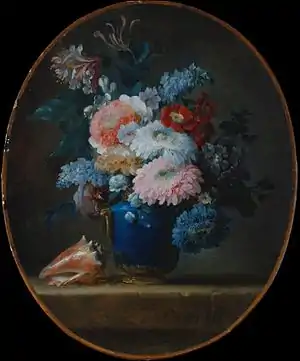 Vase of Flowers and Conch Shell (1780)