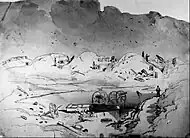 Interior view of Fort Fisher after bombardment