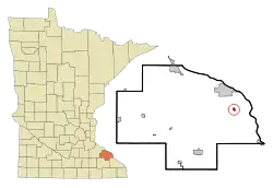 Location of Kellogg, Minnesota