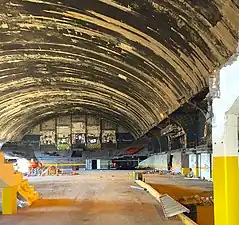 View inside the arena looking south in 2015