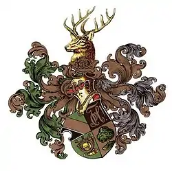 Corps Hubertia's Coat of Arms.
