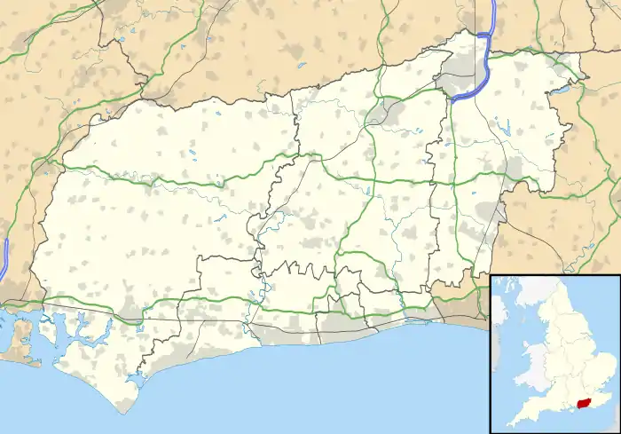 Bignor is located in West Sussex