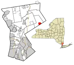 Location of Scotts Corners, New York.