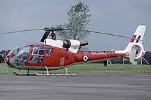 A Westland Gazelle HT.3 of No. 2 Flying Training School, used by the RAF for training prior to 1997.