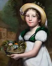 Portret van een meisje met hoed (Portrait of a girl with a hat).