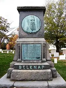 Belknap Monument (1897), Arlington National Cemetery, Arlington County, Virginia, United States.