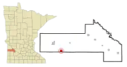 Location of Porter, Minnesota