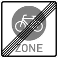 Sign 244.4End of a bicycle zone