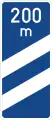 Autobahn marker (200m before exit)