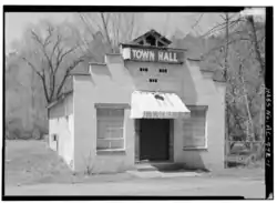 Cardiff Town Hall, taken as part of the Historic American Buildings Survey